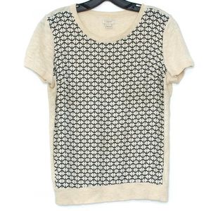 J Crew Womens Sweater Top Short Sleeve Small E1